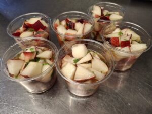 dessert pommes - restaurant saint nazaire - ca mijote et compagnie